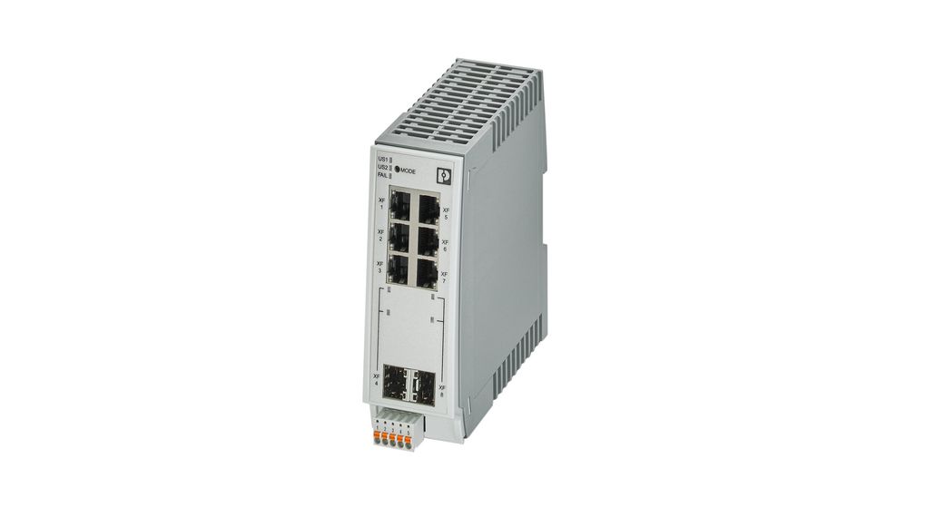 Ethernet Switch, RJ45 Ports 6, Fibre Ports 2SFP, 100Mbps, Managed